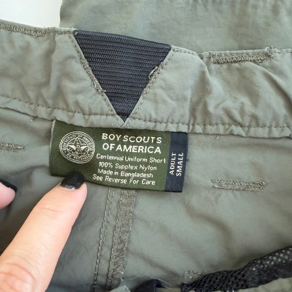 Boy Scouts of America Centennial Uniform Shorts Men's‎ Small Green Cargo outdoor